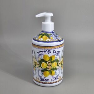 Home and‎ Body Co Hand Soap Unisex 21 5oz Lemon Sage Deruta Vesta Italian Style